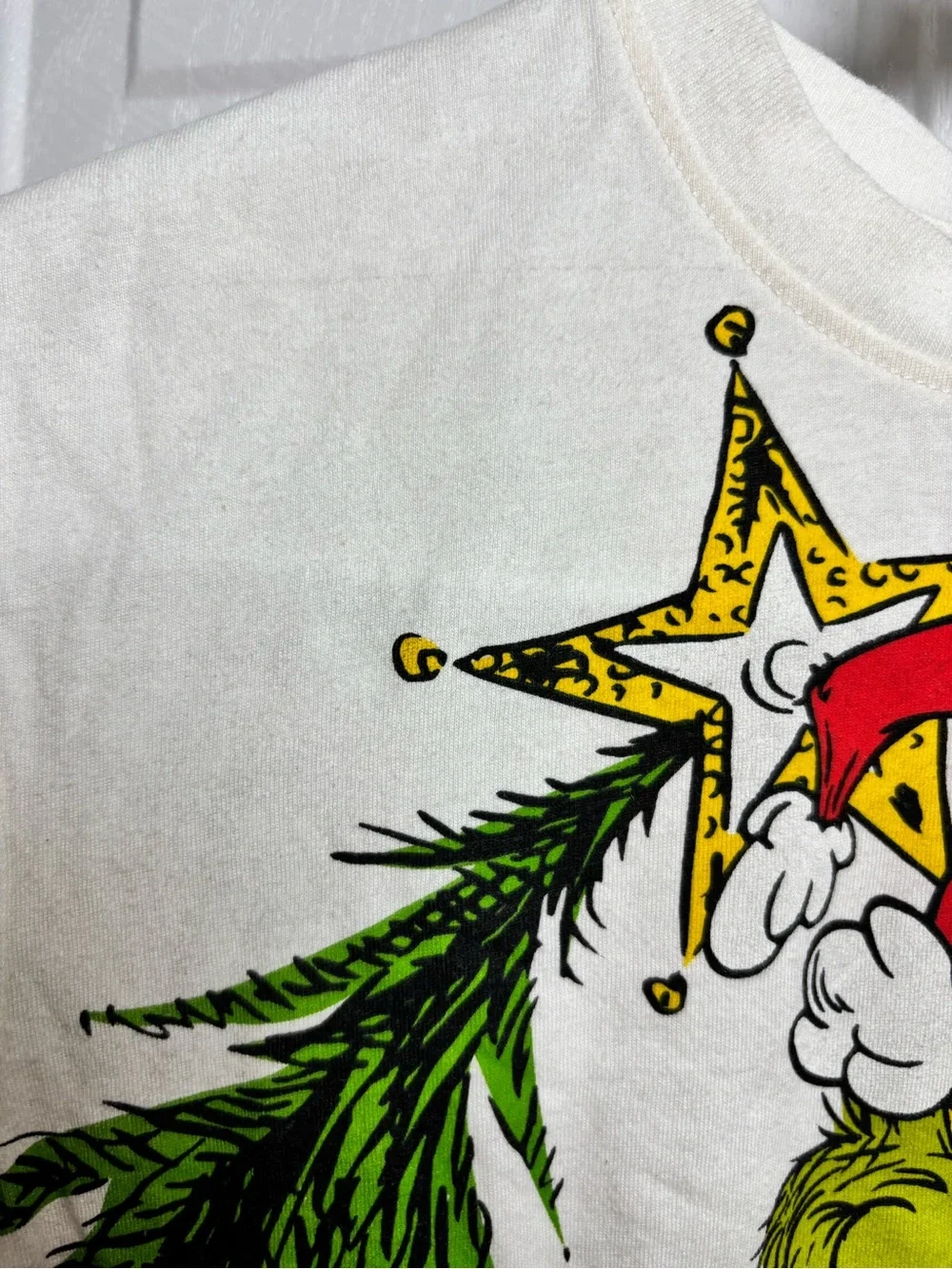 The Grinch Merry Grinchmas! White Graphic Kids Holiday Tee